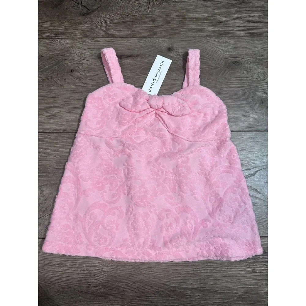 Janie and Jack FLORAL TERRY JACQUARD TOP NWT 4 - Picture 2 of 10